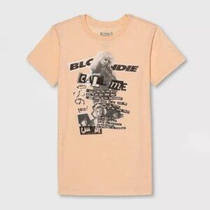 XS 🔖 BLONDIE Peach Pink Call Me Long Tee With Scrunchie